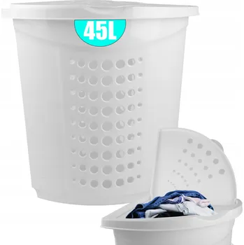 Koš na prádlo Volně stojící koš na prádlo Viking 45 l bílý