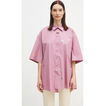 Dámská košile Bavlněná košile Martine Rose Boxy Wrap, XS, fialová, 40X