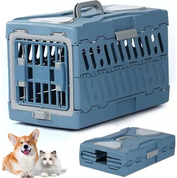 přepravka pro zvíře Přepravka pro psa K&M modrá S 30 cm x 47 cm x 31 cm