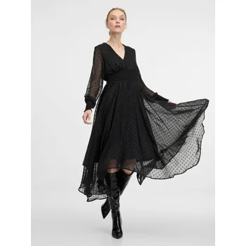 Dámské šaty Černé dámské midi šaty ORSAY - Dámské Orsay černá 3225666