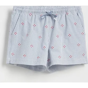 Reserved - Vzorované plážové šortky - modrá - 118CT-55X - 118CT-55X-XXL