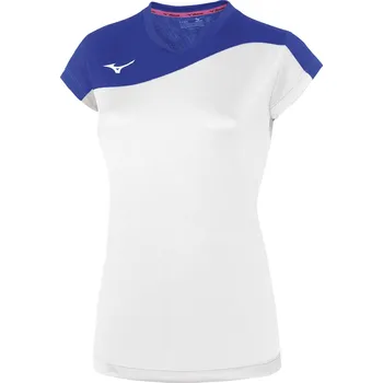 Dámský volejbalový dres Mizuno Premium Myou Tee bílo sv.modrý Velikost: XS
