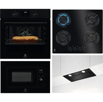 Set domácích spotřebičů Electrolux EOF3H40TH + Mikrovlnná trouba ELECTROLUX 300 LMS2203EMK + Plynová deska ELECTROLUX EGT6242NVK + Odsavač par Electrolux LFG716R