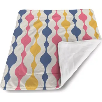 deka Sablio Dětská deka pro miminko Barevné křivky - 80x100 cm