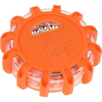 Magnetický LED blikač - oranžový - včetně 3x AAA