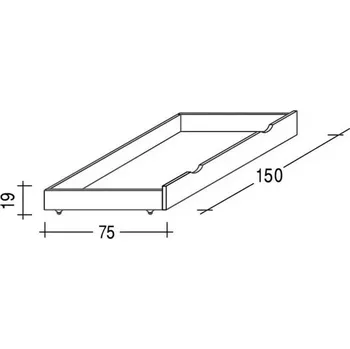 Úložný prostor Úložný prostor 3/4 Buk bílý