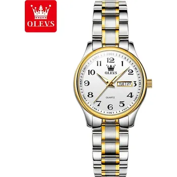 Hodinky Dámské analogové hodinky s kovovým páskem TP897 Barva (Varianta): Women Golden white