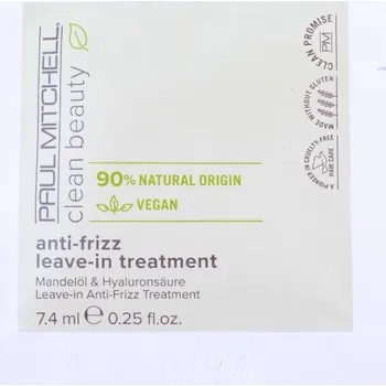 Bezoplachová péče pro krepaté vlasy Paul Mitchell Clean Beauty Anti-Frizz Leave-in - 7,4 ml (121169)
