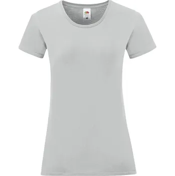 Dámská móda Iconic Grey Women's T-shirt in combed cotton Fruit of the Loom Fruit of the Loom šedá 2470000