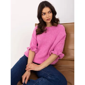 Dámský svetr Růžový pulovr s
