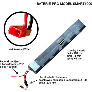 Elektrokoloběžka Nitro scooters Baterie Li-Ion 48V 14,5Ah LG – Smart/Rider (na zakázku)