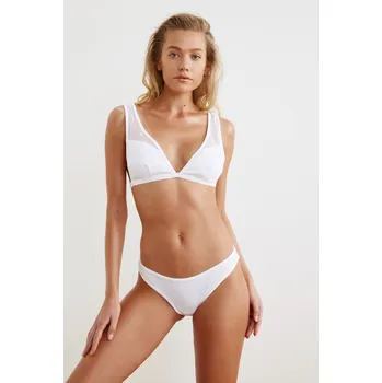 Dámské plavky Trendyol Bikini Bottom - White - Plain Trendyol šedá 1497520
