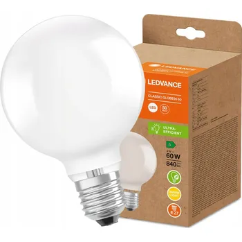 Žárovka LED žárovka E27 G95 4W (ekvivalent 60W) 3000K 210lm/W LEDVANCE