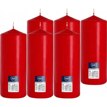 Svíčka Tradiční parafínová svíčka bez vůně Bispol 6 ks