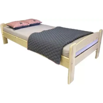 Postel Dřevěná postel Lars 200x90 Smrk Doprava ZDARMA.