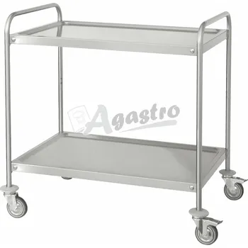 Servírovací stolek Vozík se dvěmi policemi (900x600x850/940)