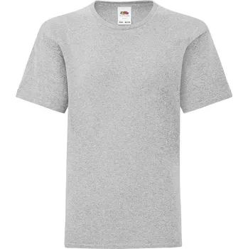 Dámské tričko Grey children's t-shirt in combed cotton Fruit of the Loom Fruit of the Loom šedá 2450355
