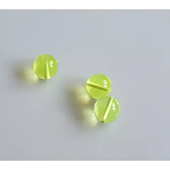 Dětské navlékací korálky Perla z uranového skla, 18mm - lesk (skleněná korále )