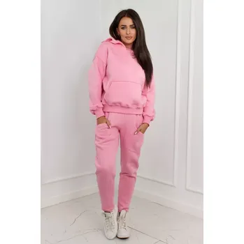 Zateplený set mikina + kalhoty světle růžové Kesi růžová 3090289