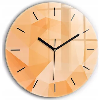Hodiny Nástěnné hodiny Wallfluent, oranžové odstíny, 60 cm