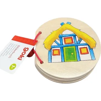 Dřevěná hračka Goki dřevěná obrázková knížka pro nejmenší Druh: Dům