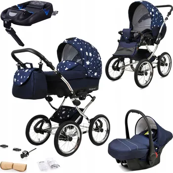 Kočárek Kočárek 4v1 BabyLux Margaret - sportovní kočárek, hluboká korba, autosedačka ISOFIX