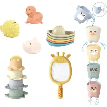 eliNeli Hračky do vody pro děti - sada 5v1 se zvířátky ze ZOO