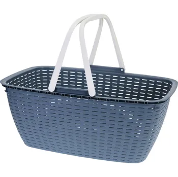 Koš na prádlo sklápěcí rukojeti 35 l modrá KO-Y54230920modr