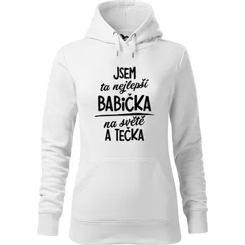 Dámská mikina DOBRÝ TRIKO Dámská mikina s potiskem Nejlepší babička na světě Velikost dámské mikiny: S, Barva: Bílá