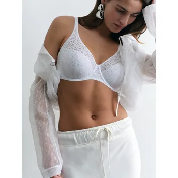 Souprava dámského spodního prádla Podprsenka nevyztužená CHANTELLE (13F1-01), Velikost 90F, Barva bílá