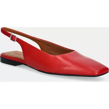 Dámské baleríny Kožené baleríny Vagabond Shoemakers DELIA červená barva, 5907-201-48 5907.201.48 33X, EUR 36