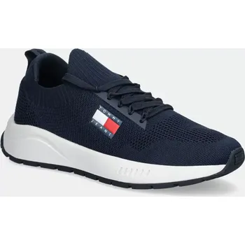 Pánské tenisky Sneakers boty Tommy Jeans RUNNER KNTITTED tmavomodrá barva, EM0EM01555 59X, EUR 40
