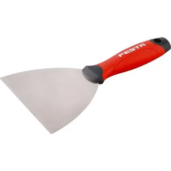 Malířská stěrka FESTA špachtle nerez gumová ručka 120mm 31514