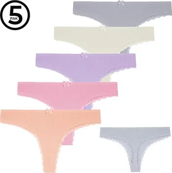 Dámská móda 5 pack tang BDM451-009 mix barev XL