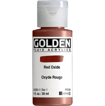 Vodová barva Akrylová barva Golden Fluid - 2360 Red Oxide Objem: 30 ml