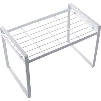 Drátěná police VERK GROUP Bílá kuchyňská police CY-0209 – praktický organizátor pro stylový a přehledný domov