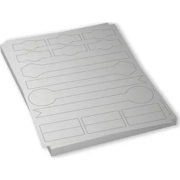 Samolepící etiketa Libovolný rozměr a tvar etiket na archu - etikety PRINT stříbrná matná polyesterová folie