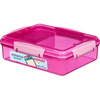 Dóza na potraviny SISTEMA Svačinový box 975 ml LUNCH TO GO, růžová