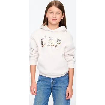 Dámská mikina GAP Dětská mikina s logem - Holky GAP bílá 3039623