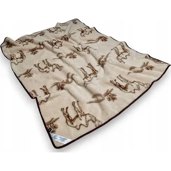 deka Indygosklep Vlněná deka camel světlá velbloudí 200x200 Woolmark