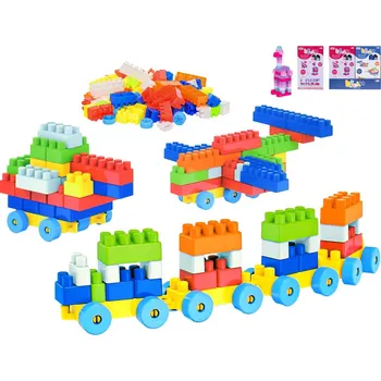 ostatní stavebnice Mikro trading Stavebnice vozidla - 100 ks - 2 druhy