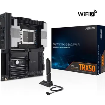 Základní deska ASUS MB Sc sTR5 Pro WS TRX50-SAGE WIFI, AMD TRX50, 4xDDR5, WiFi, CEB