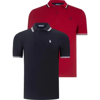 Pánská košile Pánská polokošile set dewberry dewberry černá | tmavě červená 2278104