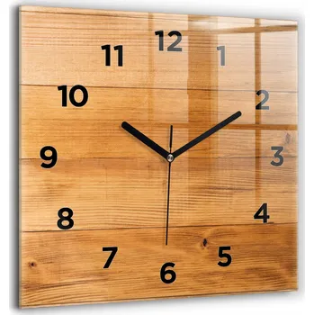 Hodiny Nástěnné hodiny Wallfluent hnědé 60 cm