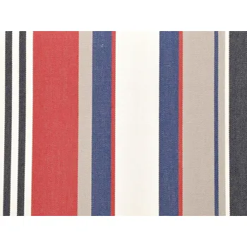 Mirtex Tkanina TENDA SOLE CARIBE 210/417 Červeno-modro-černé pruhy šíře 160cm