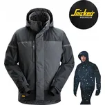 Zateplená bunda s s kapucí AllroundWork Snickers 1112 Šedá, Velikost S