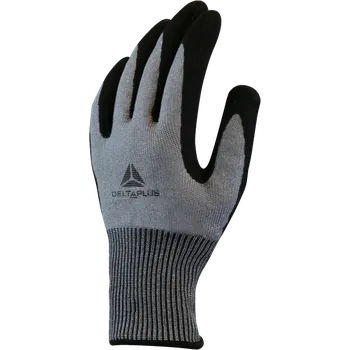 Pracovní rukavice Pracovní rukavice Delta Plus pletené VENICUTF07 Barva: Šedá/ Černá, Velikost rukavic: 9 (L)
