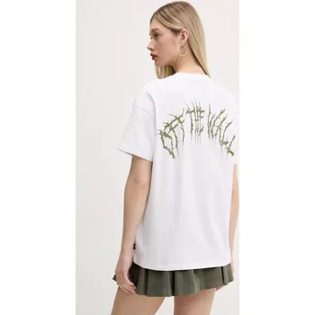 Bavlněné tričko Vans bílá barva, VN000MCNWHT1 00X, vel. M