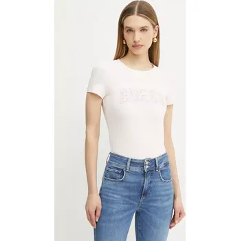 Pánské tričko Tričko Guess W5GI04.J1314 růžová 03X, vel. XL