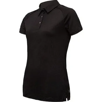 Dámské oblečení Sensor Dámské triko s límcem Sensor Merino Active POLO Černá velikost oblečení M